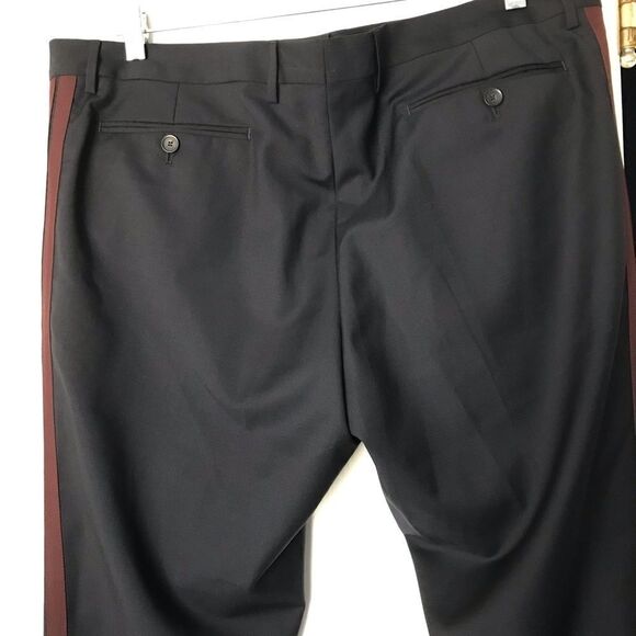 VALENTINO wool dress pants with side stripes Italian size 56 - Picture 7 of 12